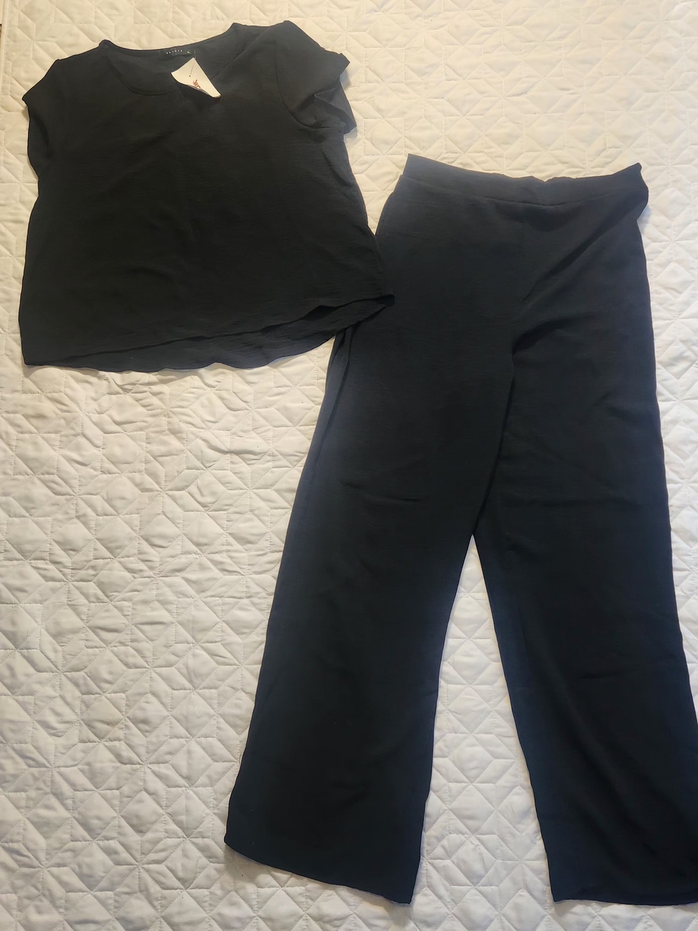 Women’s Black Wide-Leg Pants - Unbranded